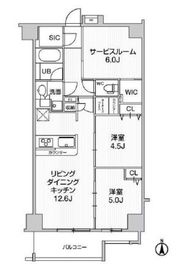 Weave Place KunitachiⅡ (ウィーヴプレイス国立Ⅱ) 802 間取り図