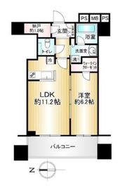 武蔵野タワーズスカイクロスタワー 7階 間取り図