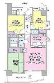 三田シティハウス 10階 間取り図