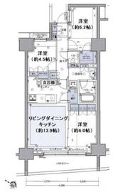 クリオ横浜セントラルマークス 8階 間取り図