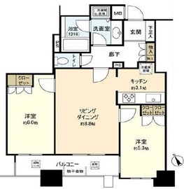 ファミール新宿グランスイートタワー 12階 間取り図