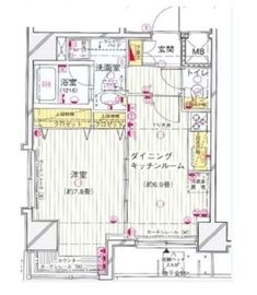 アールケープラザ横浜Ⅴ 8階 間取り図