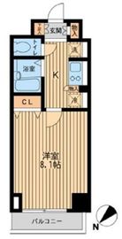 Cassia Kawasaki Residence (カッシア川崎レジデンス) 811 間取り図