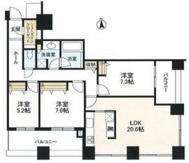東京シーサウスブランファーレ 4階 間取り図