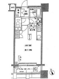 ファミール新宿グランスイートタワー 4階 間取り図