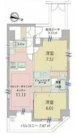 エステムプラザ飯田橋タワーレジデンス 1405 間取り図