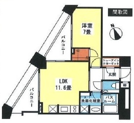 中目黒アトラスタワー 29階 間取り図