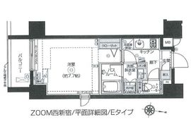 ZOOM西新宿 2階 間取り図