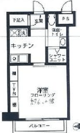 Totsu Residence Shiba (東通レジデンス芝) 705 間取り図