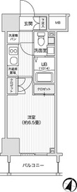 レジディア笹塚2 1305 間取り図