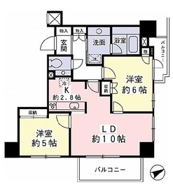 ファミール新宿グランスイートタワー 10階 間取り図