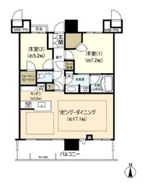 THE TOYOSU TOWER 18階 間取り図