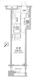 日本橋ヴォアール 2階 間取り図