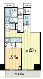 ザ・パークハウス新宿タワー 5階 間取り図