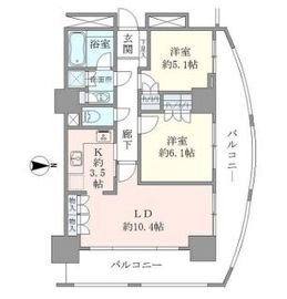 ザ・パークタワー東京サウス 3階 間取り図