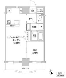 KANZE SHIBAURA RESIDENCE 602 間取り図
