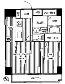プロシード日本橋本町 802 間取り図