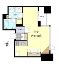 ラコント新宿セントラルパークアパートメント 5階 間取り図