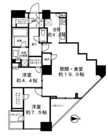 富久クロスコンフォートタワー(Tomihisa Cross)  49階 間取り図