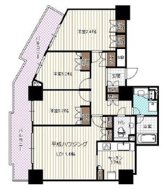 ローレルコート新宿タワー 6階 間取り図