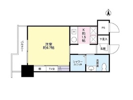 Totsu Residence Shiba (東通レジデンス芝) 806 間取り図