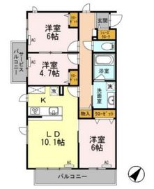 BLESS北新宿 3097 間取り図