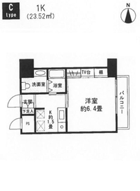 Totsu Residence Shiba (東通レジデンス芝) 204 間取り図