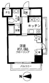 Totsu Residence Shiba (東通レジデンス芝) 311 間取り図