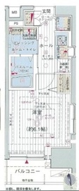 エステムプラザ品川大崎駅前レジデンシャル 903 間取り図