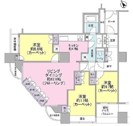 西早稲田シティタワー 3階 間取り図