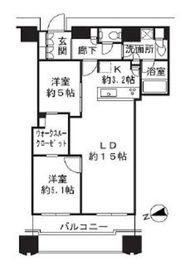 富久クロスコンフォートタワー(Tomihisa Cross)  50階 間取り図