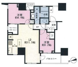 ザ・パークハウス上野レジデンス 7階 間取り図
