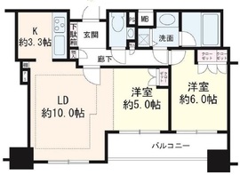 ファミール新宿グランスイートタワー 9階 間取り図