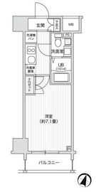レジディア笹塚2 1507 間取り図