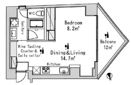 ワインアパートメント 2階 間取り図