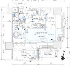ジオ西新宿ツインレジデンス 8階 間取り図