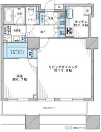 東京ツインパークス レフトウィング 24階 間取り図