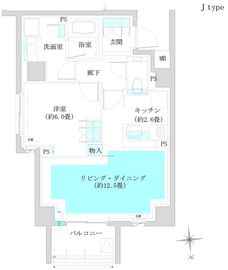 ザ・パークハウス桜新町翠邸 1階 間取り図