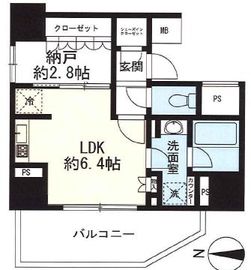 ザ・パークハウス新宿柏木 11階 間取り図