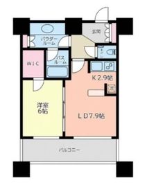 カテリーナ三田タワースイート イーストアーク 28階 間取り図