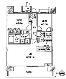 THE TOYOSU TOWER 16階 間取り図