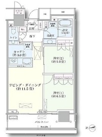 ザ・パークハウス晴海タワーズ ティアロレジデンス 28階 間取り図