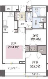 プライムアーバン西新宿1 16階 間取り図