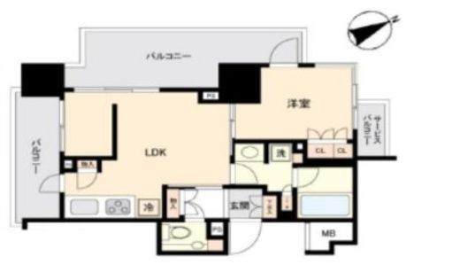 グランドメゾン中野富士見町 7階 間取り図