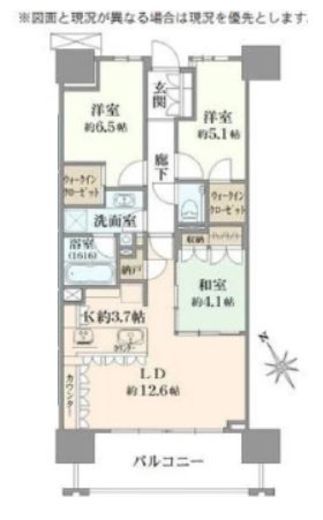 アトラス加賀 10階 間取り図