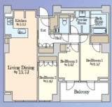 ザ・パークハウスグラン南青山高樹町 7階 間取り図
