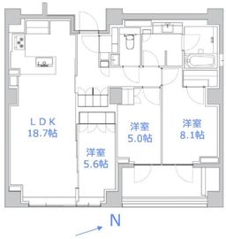 ザ・パークハウスグラン南青山高樹町 7階 間取り図