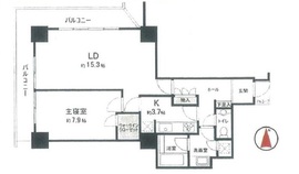 恵比寿ガーデンテラス壱番館 6階 間取り図