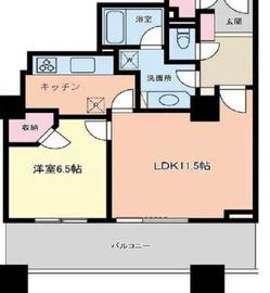 ザ・タワーグランディア 9階 間取り図