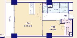レジディア東麻布 9階 間取り図